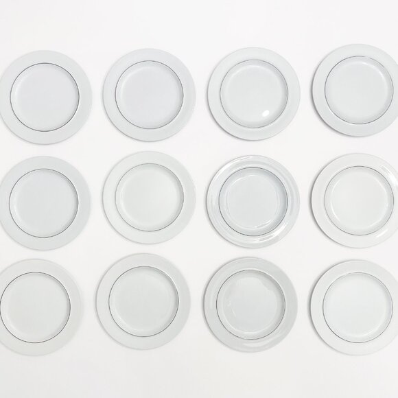 12 x Royal Copenhagen Blåkant Blue Line – Salad plates Salattallerken No 3068 - Picture 3 of 12